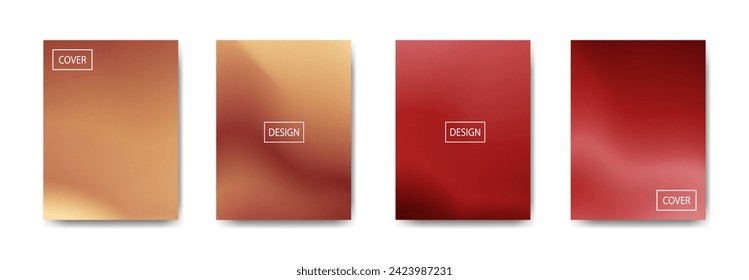 set of abstract background with beautiful gradation color, colorful background for poster flyer banner backdrop.vertical banner.cool fluid background vector illustration