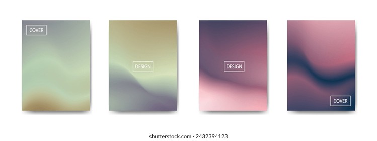 set of abstract background with beautiful gradation color, colorful background for poster flyer banner backdrop.vertical banner.cool fluid background vector illustration