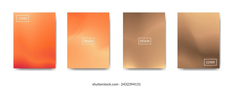 conjunto de fondo abstracto con hermoso color de gradación, fondo colorido para el fondo de pancarta de póster flyer.vertical banner.cool ilustración vectorial de fondo fluido