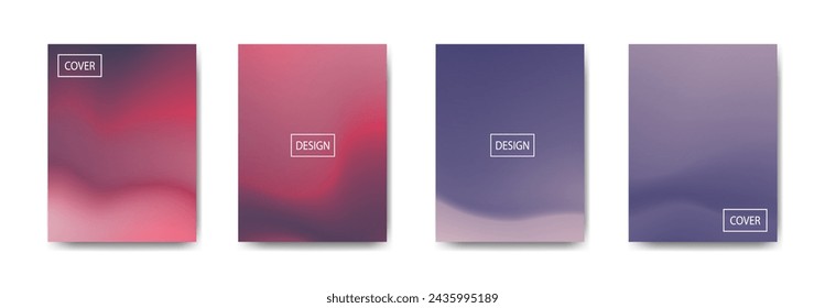 set of abstract background with beautiful gradation color, colorful background for poster flyer banner backdrop.vertical banner.cool fluid background vector illustration