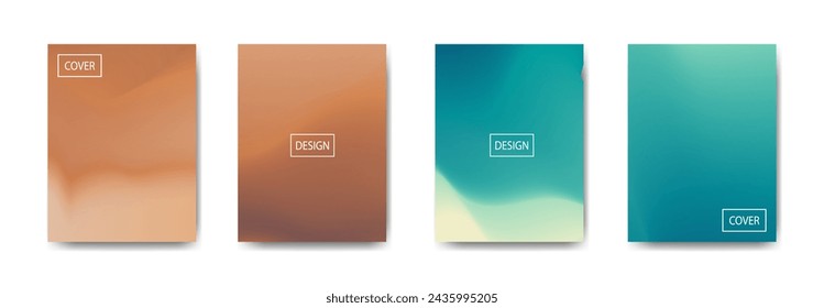 set of abstract background with beautiful gradation color, colorful background for poster flyer banner backdrop.vertical banner.cool fluid background vector illustration