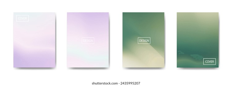 set of abstract background with beautiful gradation color, colorful background for poster flyer banner backdrop.vertical banner.cool fluid background vector illustration