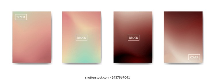 conjunto de fondo abstracto con hermoso color de gradación, fondo colorido para el fondo de pancarta de póster flyer.vertical banner.cool ilustración vectorial de fondo fluido