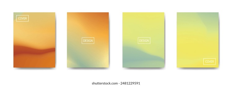 conjunto de fondo abstracto con hermoso color de gradación, fondo colorido para el telón de fondo del Anuncio del volante del cartel. Anuncio de la Vertical. fondo fluido fresco Ilustración vectorial