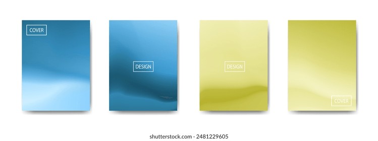 conjunto de fondo abstracto con hermoso color de gradación, fondo colorido para el telón de fondo del Anuncio del volante del cartel. Anuncio de la Vertical. fondo fluido fresco Ilustración vectorial