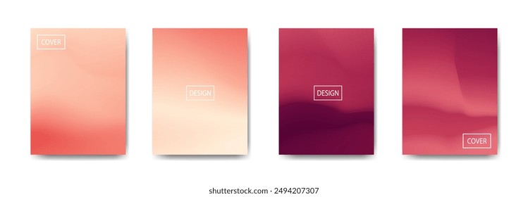 conjunto de fondo abstracto con hermoso color de gradación, fondo colorido para el telón de fondo del Anuncio del volante del cartel. Anuncio de la Vertical. fondo fluido fresco Ilustración vectorial