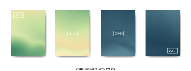 Conjunto de fondo abstracto con hermoso color de gradación, fondo colorido para póster flyer Anuncio backdrop.Vertical Anuncio.cool Ilustración vectorial de fondo fluido