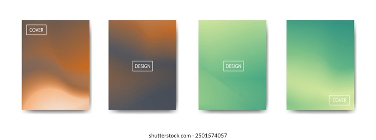 set of abstract background with beautiful gradation color, colorful background for poster flyer banner backdrop.vertical banner.cool fluid background vector illustration