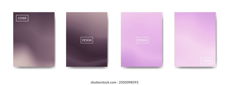 Conjunto de fondo abstracto con hermoso color de gradación, fondo colorido para póster flyer Anuncio backdrop.Vertical Anuncio.cool Ilustración vectorial de fondo fluido