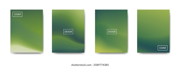 set of abstract background with beautiful gradation color, colorful background for poster flyer banner backdrop.vertical banner.cool fluid background vector illustration