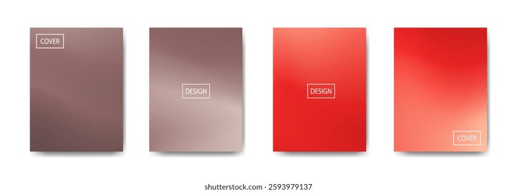 set of abstract background with beautiful gradation color, colorful background for poster flyer banner backdrop.vertical banner.cool fluid background vector illustration