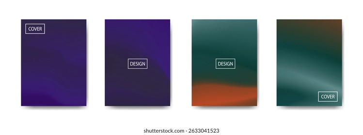 set of abstract background with beautiful gradation color, colorful background for poster flyer banner backdrop.vertical banner.cool fluid background vector illustration