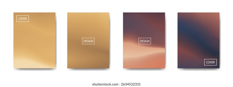 set of abstract background with beautiful gradation color, colorful background for poster flyer banner backdrop.vertical banner.cool fluid background vector illustration