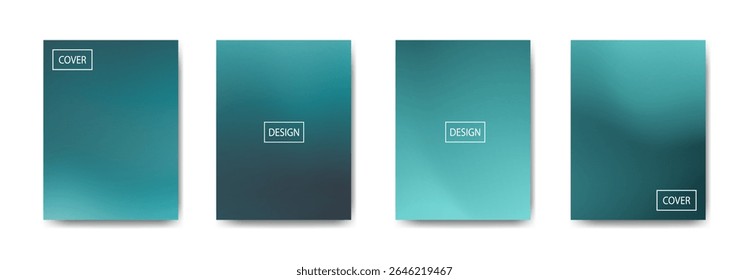 set of abstract background with beautiful gradation color, colorful background for poster flyer banner backdrop.vertical banner.cool fluid background vector illustration