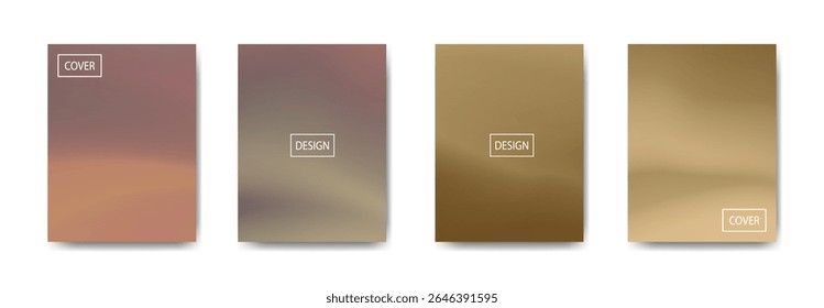 set of abstract background with beautiful gradation color, colorful background for poster flyer banner backdrop.vertical banner.cool fluid background vector illustration