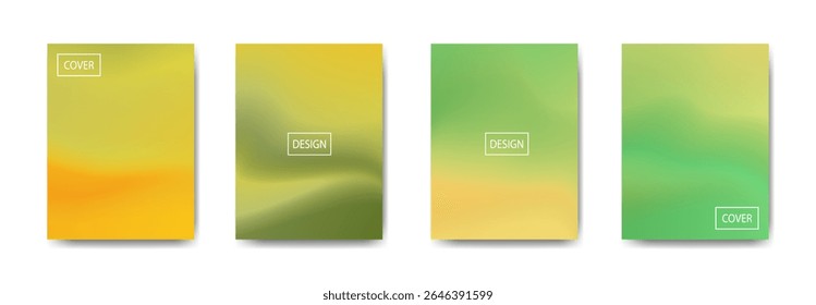 set of abstract background with beautiful gradation color, colorful background for poster flyer banner backdrop.vertical banner.cool fluid background vector illustration