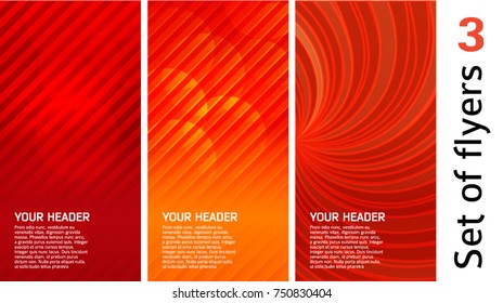 Set Abstract background blue light lines. Vector illustration EPS 10. Can use for business card, leaflet layout, web design, banner template, cover magazine page, advertising brochure design elements