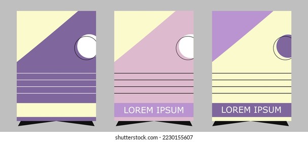 Bündel abstrakter Hintergrundbilder mit süßer violetter Farbe für Buchcover und andere