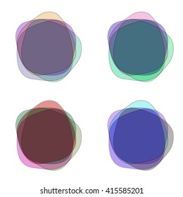 set of abstract background. can be used as a button.