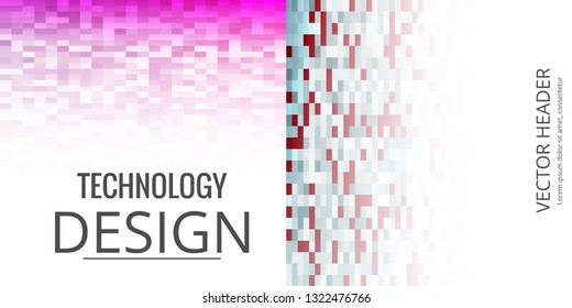 Set of abstract background with geometric elements