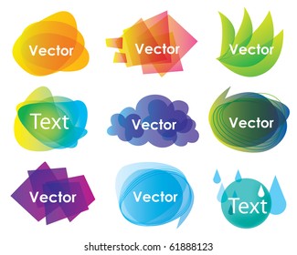 set of abstract background graphics