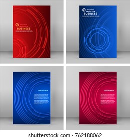 Set Abstract background light lines. Vector illustration EPS 10. Can use for business card, leaflet layout, web design, banner template, cover magazine page, advertising brochure design element