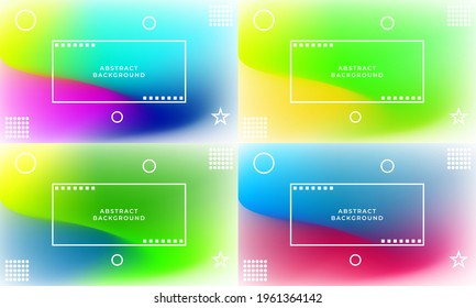 Set of abstract background with the mesh tool.