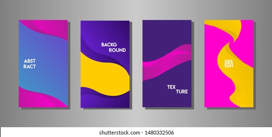 Set of abstract background modern design.Abstract marble texture of colored bright liquid paints.Splash trends paints.Used design presentations, print,flyer,business cards,invitations, calendars,cover