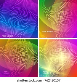 Set Abstract background Modern style sea Design website page banners. Vector Illustration EPS 10. Geometric concept mosaic cool gamma colors for grunge backdrop presentation