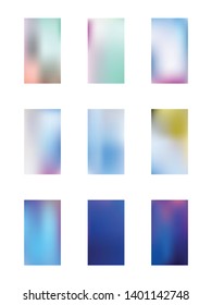 Set of abstract background pictures. Creative hi-res and fresh. Illustration, blend. Sky blue color. Colorful new background abstraction.