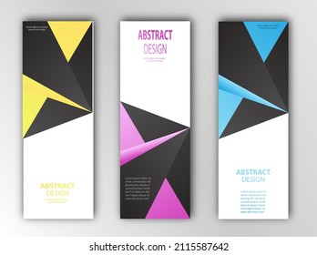 Set abstract background. Template for the cover, banner and creative design. Scalable vector illustration. Simple design.