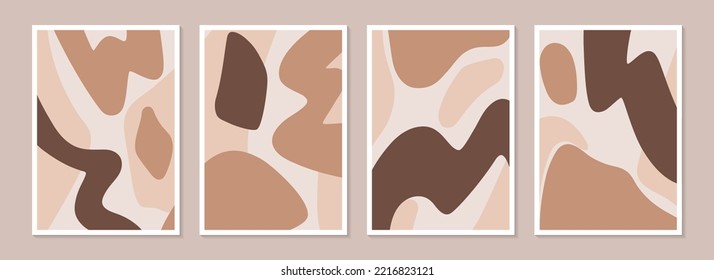 Set abstract background template. Hand-drawn various shapes and doodles. Cover, invitation, banner, poster, brochure, placard, postcard, flyer, wall decoration. Modern vector illustration