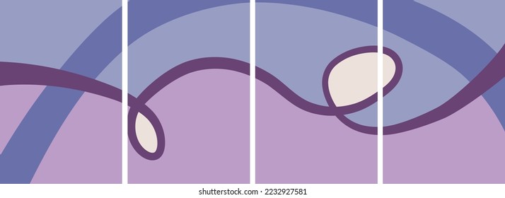Set abstract background template. Hand-drawn various shapes and doodles. Cover, invitation, banner, poster, brochure, placard, postcard, flyer, wall decoration. Modern vector illustration