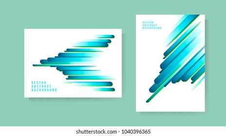 Set of Abstract Background . Template for your Design . Isolated Vector Illustration