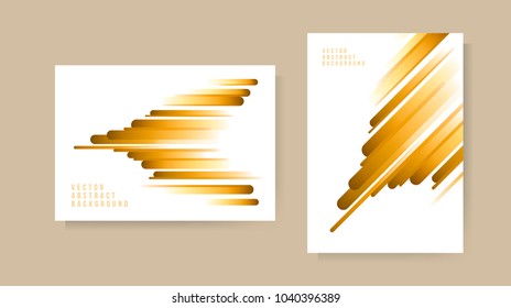 Set of Abstract Background . Template for your Design . Isolated Vector Illustration