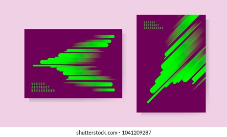 Set of Abstract Background . Template for your Design . Isolated Vector Elements