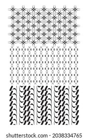 Set Abstract background texture pattern design vector illustration.