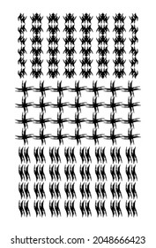 Set Abstract background texture pattern design vector illustration.