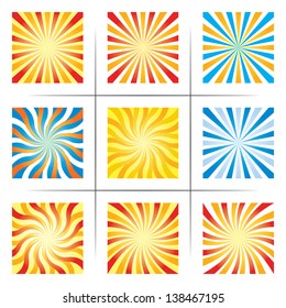 set of abstract backgrounds. set 1 vector. eps10