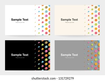 Set of abstract backgrounds