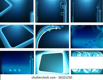 Set abstract backgrounds