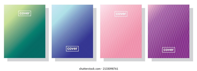 set of abstract backgrounds with beautiful gradient colors, colorful backgrounds for banner backgrounds, book covers, flyers posters.vertical banners.cool fluid background vector illustration.