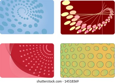 Set of Abstract backgrounds for business identity card