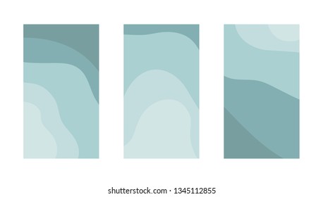 Set of abstract backgrounds with copy space for text. Vector