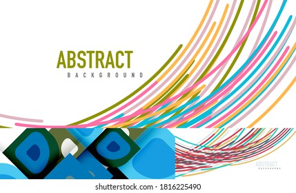 Set of abstract backgrounds for covers, banners, flyers and posters and other templates