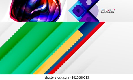 Conjunto de fondos abstractos para cubiertas, pancartas, volantes y carteles y otras plantillas