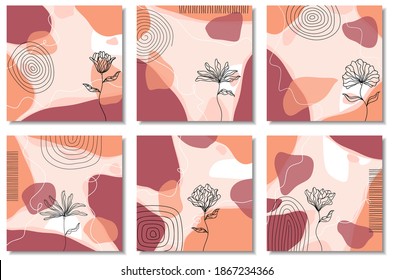 	
Set of abstract backgrounds. Hand drawn various shapes and doodle objects. Contemporary modern trendy vector illustrations. Every background is isolated. Pastel colors