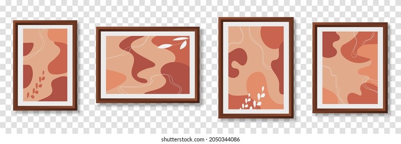 Set abstract backgrounds. Hand drawn various shapes and doodle objects. Contemporary modern trendy vector illustrations.