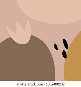 Set of abstract backgrounds, modern art, minimalism, beauty, nude