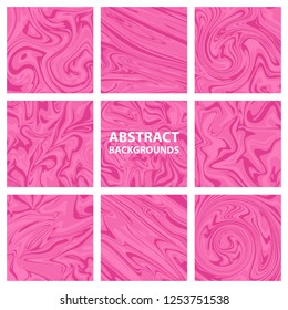 the set of abstract backgrounds - pink